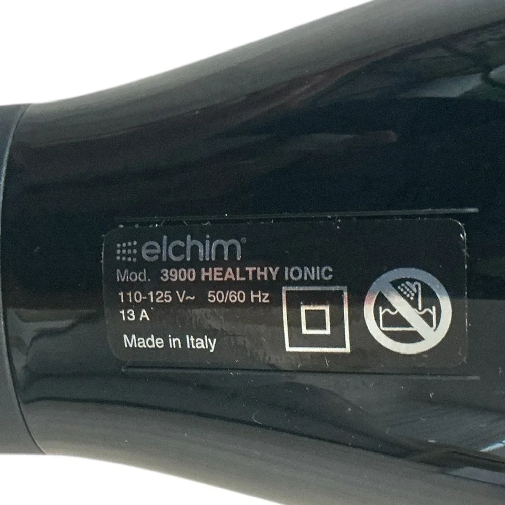 Elchim 3900 Healthy Light Ionic Professional‎ Dryers Black & Gold 2 Concentrator